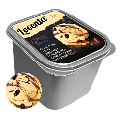 “LOVENTA” creamy rum-raisin-milk chocolate ice cream